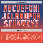 Custom Name Number Basketball Jersey - Personalized Royal Orange White Authentic Fade Fashion Personalized Royal Orange-White