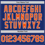 Personalized Baseball Jersey - Authentic Sleeveless in Royal Orange and White Personalized Royal Orange-White Authentic Sleeveless