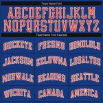 Personalized Royal Orange White Basketball Jersey Authentic Throwback Design Personalized Royal Orange-White Authentic Throwback