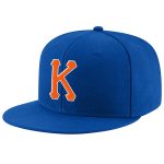 Custom Team Name Number Snapback Hat - Personalized Orange White Stitched Adjustable Cap Personalized Royal Orange-White