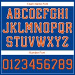 Custom Team Name Number Snapback Hat - Personalized Orange White Stitched Adjustable Cap Personalized Royal Orange-White