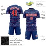 Custom Name and Number Soccer Jersey - Personalized Royal Orange-White Sublimation Team Uniform Personalized Royal Orange-White