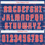 Custom Name and Number Soccer Jersey - Personalized Royal Orange-White Sublimation Team Uniform Personalized Royal Orange-White