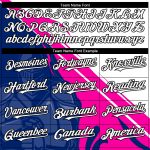 Personalized Baseball Jersey with Knight Hero Art, Custom Name & Number, Royal Pink-Black 3D Pattern Design Personalized