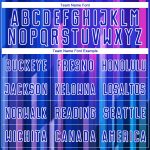 Custom Name and Number Soccer Uniform Jersey in Royal Pink-White Abstract Lines Design - Personalized Team Apparel Personalized
