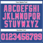 Custom Name and Number Throwback Basketball Jersey - Personalized Royal Pink-White Authentic Team Jersey Personalized Royal
