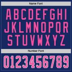 Custom Name and Number Personalized Hockey Jersey - Royal Pink and White Design Personalized Royal Pink-White Hockey Jersey
