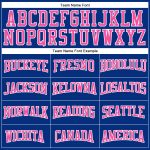 Custom Name Number Football Jersey - Personalized Royal Pink-White Mesh Authentic Team Jersey Personalized Royal Pink-White