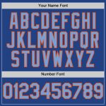 Custom Name and Number Personalized Powder Blue-Orange Mesh Throwback Baseball Jersey - Authentic Team Jersey Personalized