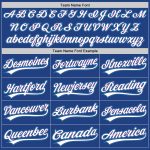 Custom Name and Number Personalized Throwback Baseball Jersey - Royal Purple and Teal Authentic Design Personalized Royal