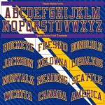Custom Basketball Jersey with Purple-Yellow Diagonal Lines - Personalized Name and Number, Round Neck Sublimation Design
