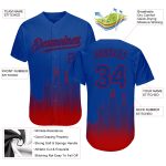 Custom Chicago City Edition Baseball Jersey with 3D Fade Design - Personalized Royal Red Team Name & Number Authentic Jersey