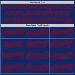 Custom Name and Number 3D Pattern Baseball Jersey - Personalized Royal Red Abstract Team Design Personalized Royal Red 3D