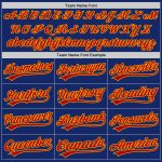 Custom Authentic Baseball Jersey with Personalized Name and Number in Royal Red and Gold Personalized Royal Red-Gold Authentic