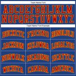 Custom Name Number Authentic Throwback Basketball Jersey - Personalized Royal Red-Gold Team Jersey Personalized Royal Red-Gold