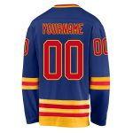 Custom Royal Red-Gold Hockey Jersey with Personalized Name and Number - Team Apparel Personalized Royal Red-Gold Hockey Jersey