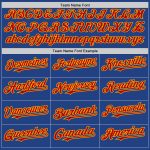 Custom Red-Gold Mesh Baseball Jersey with Personalized Name & Number - Authentic Throwback Team Style Personalized Royal