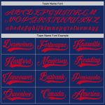 Custom Name and Number Hockey Jersey - Personalized Royal Red Team Gear Personalized Royal Red Hockey Jersey Team Custom