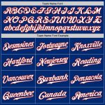 Personalized Authentic Baseball Jersey with Custom Name & Number - Royal Red & Light Blue Split Fashion Design Personalized