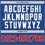 Custom Team Baseball Jersey - Authentic Red-Light Blue Mesh, Personalized Name & Number, Throwback Style Personalized Royal