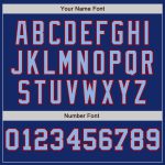 Personalized Split Baseball Jersey with Custom Name and Number - Royal Red Light Blue Pinstripe Authentic Team Apparel Personalized