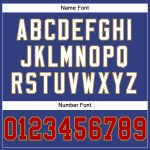 Personalized Football Jersey with Custom Name and Number in Royal Red-Old Gold Mesh Personalized Royal Red-Old Gold Mesh