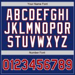 Custom Name Number Authentic Baseball Jersey - Personalized Red-White Royal Red Pinstripe Team Jersey Personalized Royal