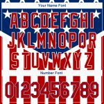 Personalized 3D American Flag Baseball Jersey - Royal Red-White Authentic Design Personalized Royal Red-White 3D American