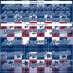 Custom Name Number 3D American Flag Baseball Jersey - Personalized Royal Red-White Team Jersey Personalized Royal Red-White
