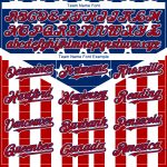 Personalized 3D American Flag Baseball Jersey - Royal Red-White Authentic Design Personalized Royal Red-White 3D American