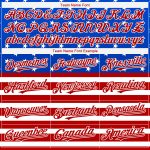 Custom 3D American Flag Jersey - Unisex Red-White Two-Button Softball Shirt with Personalized Name and Number Personalized