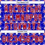 Custom Name Number Personalized 3D American Flag Baseball Jersey - Red White Patriotic Team Apparel Personalized Royal Red-White