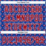 Personalized 3D American Flag Baseball Jersey - Royal Red-White Patriotic Sportswear Personalized Royal Red-White 3D American