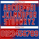 Custom Name Number Baseball Jersey - Personalized 3D Royal Red-White Abstract Brush Stroke Design Personalized Royal Red-White