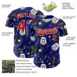 Custom American Eagle Baseball Jersey with 3D Pattern Design - Personalized Royal Red-White Team Name and Number Personalized