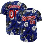 Custom American Eagle Baseball Jersey with 3D Pattern Design - Personalized Royal Red-White Team Name and Number Personalized