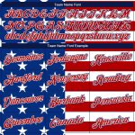 Personalized 3D American Flag Basketball Jersey - Royal Red-White Design, Authentic Quality Personalized Royal Red-White