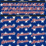 Custom American Flag Basketball Jersey - Personalized Royal Red-White 3D Design with Team Name and Number Personalized Royal