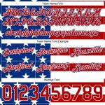 Personalized 3D Pattern American Flag Basketball Shorts - Royal Red-White Design Personalized Royal Red-White 3D Pattern
