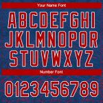Custom Name and Number Authentic 3D Pattern Baseball Jersey - Personalized Royal Red-White Team Apparel Personalized Royal