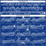 Custom Name and Number Authentic Baseball Jersey with 3D Geometric Halftone Dots in Royal Red and White Pattern Personalized