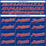 Custom Name and Number 3D Pattern Baseball Jersey - Personalized Multicolor Royal Red-White Team Jersey Personalized Royal