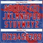 Custom Name and Number Authentic Basketball Jersey - Personalized Royal Red-White 3D Torn Paper Design Personalized Royal