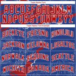 Custom Name and Number Authentic Basketball Jersey - Personalized Royal Red-White 3D Torn Paper Design Personalized Royal