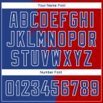 Customizable Abstract Splash Basketball Jersey - Royal Red & White City Edition with Team Name & Number Personalized Royal