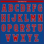 Personalized Authentic Baseball Jersey in Royal Red and White Personalized Royal Red-White Authentic Baseball Jersey
