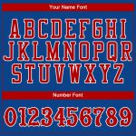 Personalized Authentic Baseball Jersey in Royal Red and White Personalized Royal Red-White Authentic Baseball Jersey