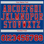 Custom Name and Number Baseball Jersey in Royal Red-White | Personalized Authentic Team Jersey Personalized Royal Red-White