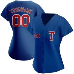 Custom Name and Number Baseball Jersey in Royal Red-White | Personalized Authentic Team Jersey Personalized Royal Red-White
