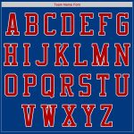 Custom Name and Number Baseball Jersey in Royal Red-White | Personalized Authentic Team Jersey Personalized Royal Red-White